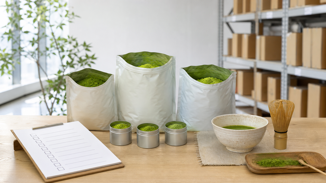 Wholesale matcha buyer guide with bulk matcha samples and procurement checklist